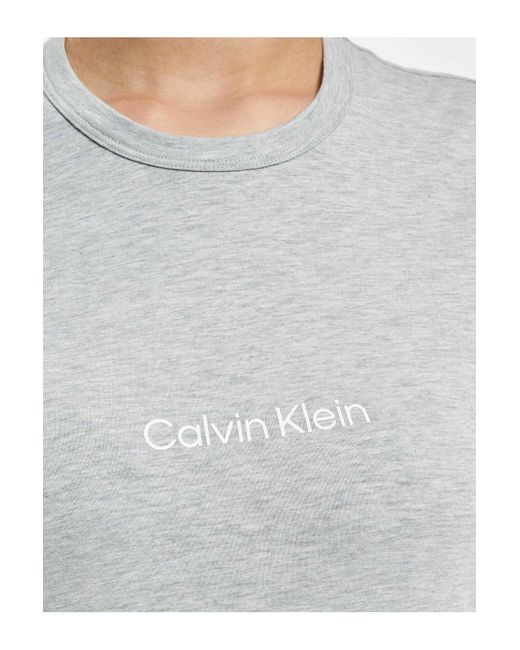 Calvin Klein Gray Unterwäsche s/s t-shirt mit rundhalsausschnitt