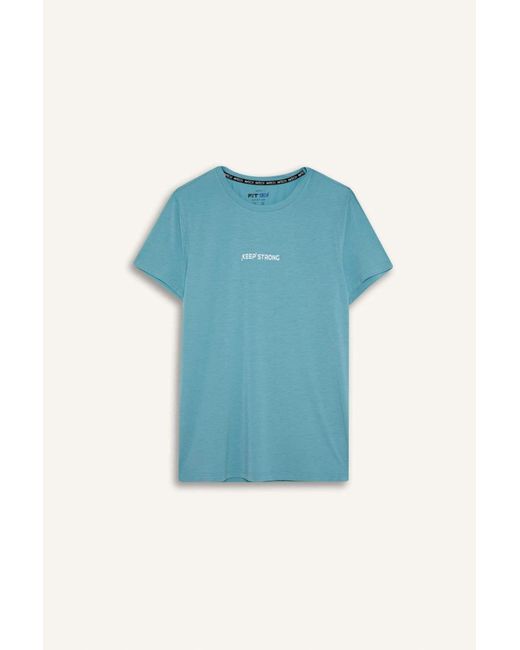 Defacto Slim Fit Fahrrad-T-Shirt Fit Für Herren in Blue für Herren