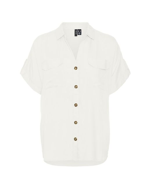 Vero Moda White Hemd regular fit