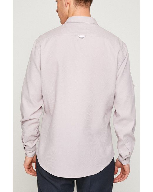 Koton Rosafarbenes Hemd Für Herren in Pink für Herren