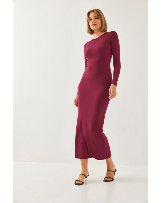 Bianco Lucci Red Langes Kleid 376 Für Damen