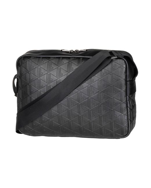 Lacoste Black Umhängetasche Nomogramme Reporter Nh4656Mr