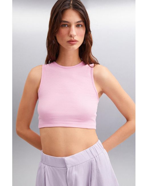 Grimelange Multicolor Tızıana Crop-Bluse Aus Elastischem Twill-Stoff Aus Bio-Baumwolle