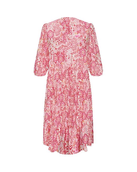 Only Carmakoma Pink Kleid Carmilana Kurzes Kleid Für Damen