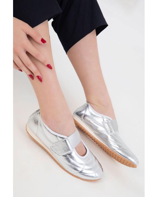 Soho White Silberner Sneaker Für Damen