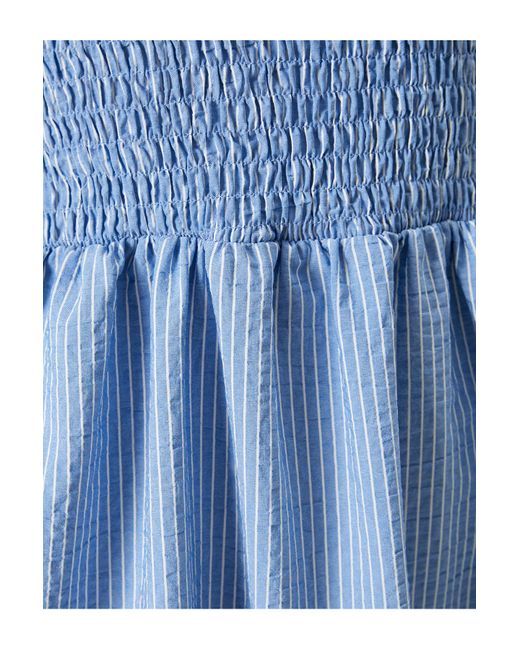 Koton Blue Midi-Kleid Mit U-Ausschnitt Und Ballonärmeln – Gipeli-Design Für Damen