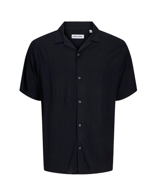 Jack & Jones Hemd Plus Size Relaxed Fit Hemd Für Herren in Black für Herren