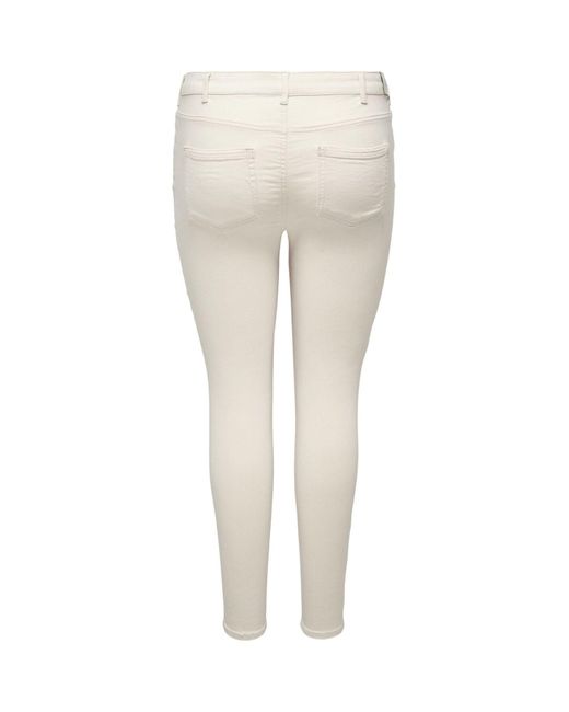 carwilly jeans Only DE Lyst in fit Skinny reg Weiß | curvy Carmakoma