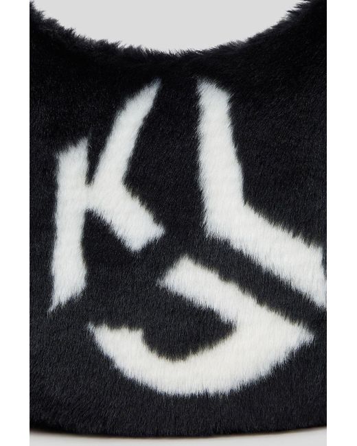 Karl Lagerfeld Black Sm Halfmoon Shb – Pelzlogo Für Damen