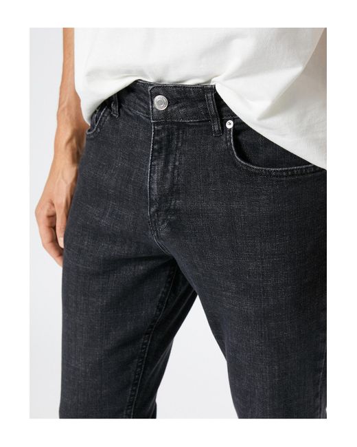 Koton Skinny-fit-jeans – michael jean in Black für Herren