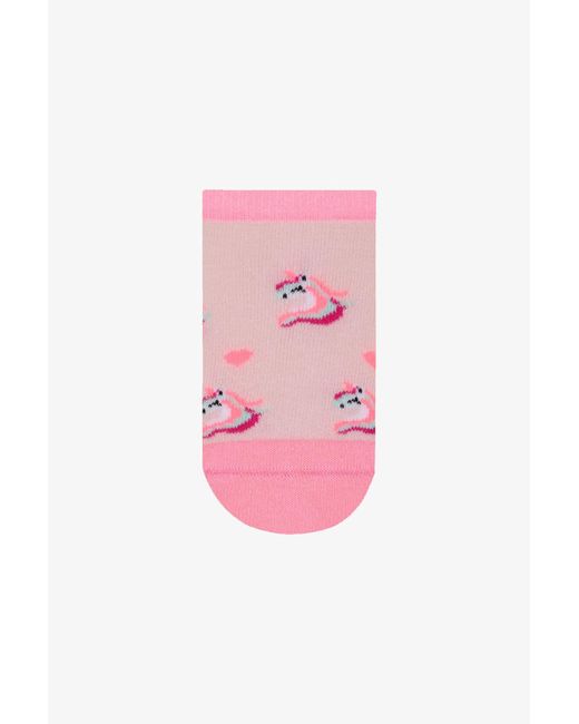 Penti Pink Mädchen Einhorn Herz 4 Stück Booties Socken Für Damen