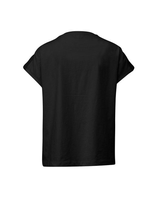 S.oliver Black T-shirt mit häkelspitzen-einsatz