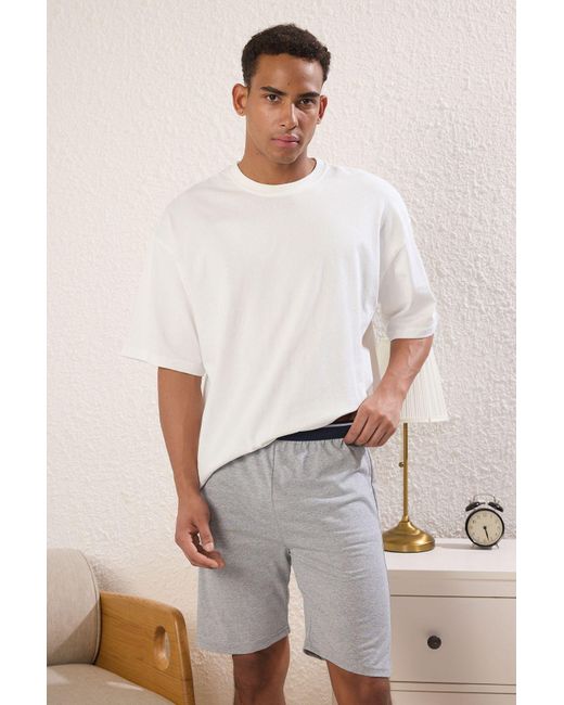Trendyol Marineblau-Graue 2-Teilige Strickshorts Mit Normaler Passform Für Herren in Blue für Herren