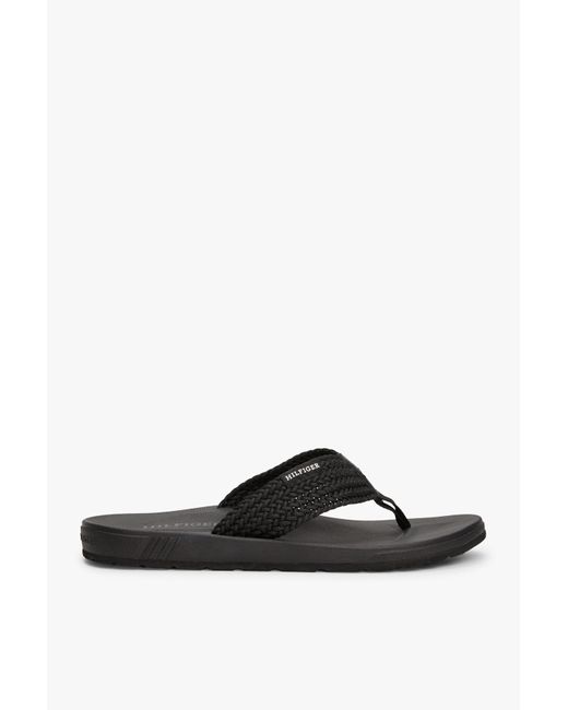 Tommy Hilfiger Geformte Hilfiger Web Beach Sandale Für Herren in Black für Herren