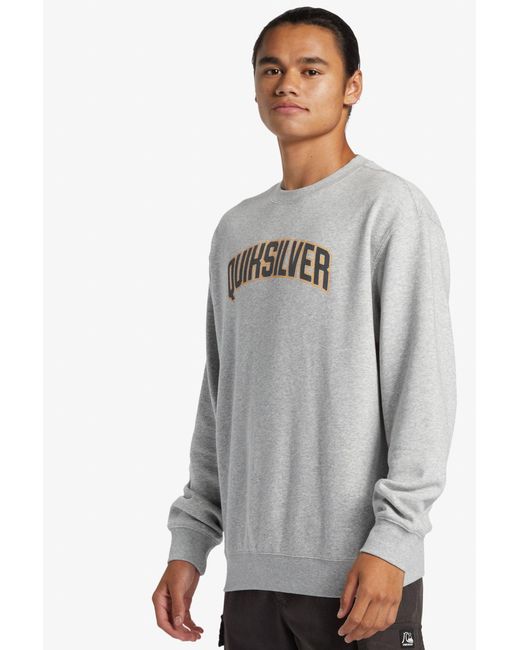Quiksilver Pullover-Sweatshirt – Mischung Aus Algodön Und Polyester, Waschung: Garment Für Herren in Gray für Herren