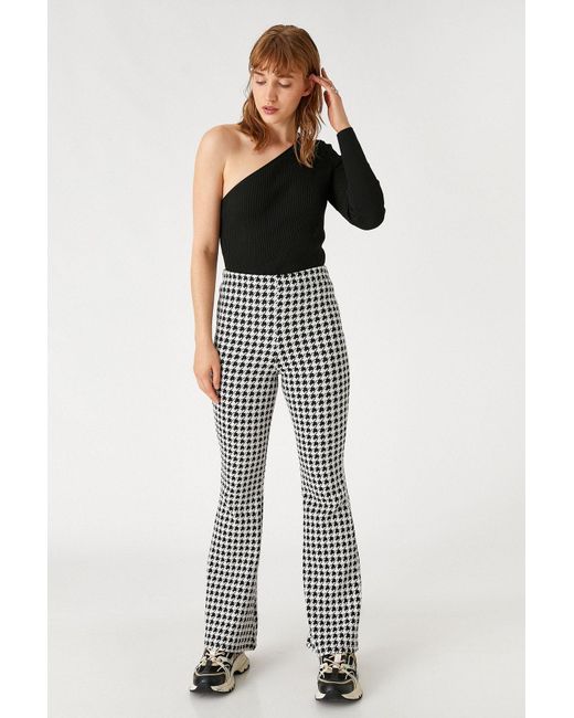 Koton Black Canvas-Hose – 3Wal40028Ik Für Damen