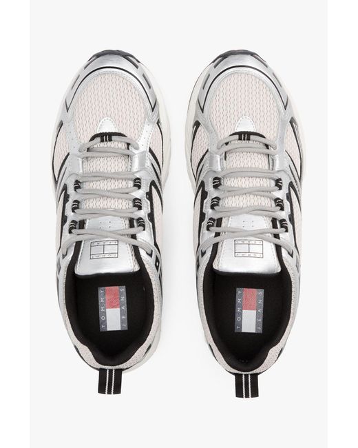 Tommy Hilfiger Archive 97 Rutschhemmender Metallic-Sneaker in White für Herren