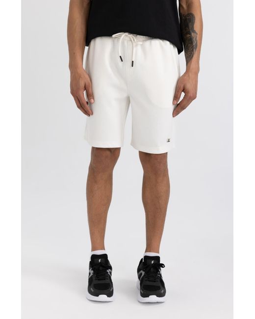 Defacto Fit shorts aus skuba diver-stoff mit kurzem bein in Black für Herren