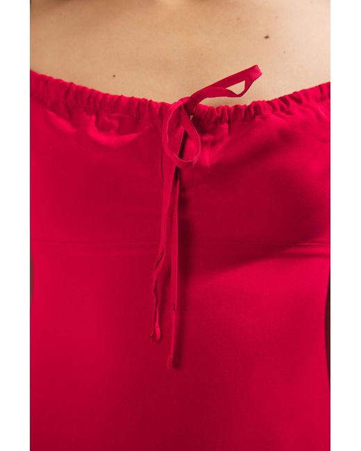 Trendyol Pink Rotes Gewebtes Maxikleid Mit Blumenmuster Für Damen