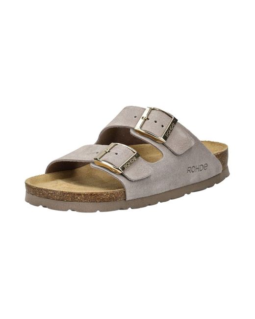 Rohde Brown Pantoletten Für Damen