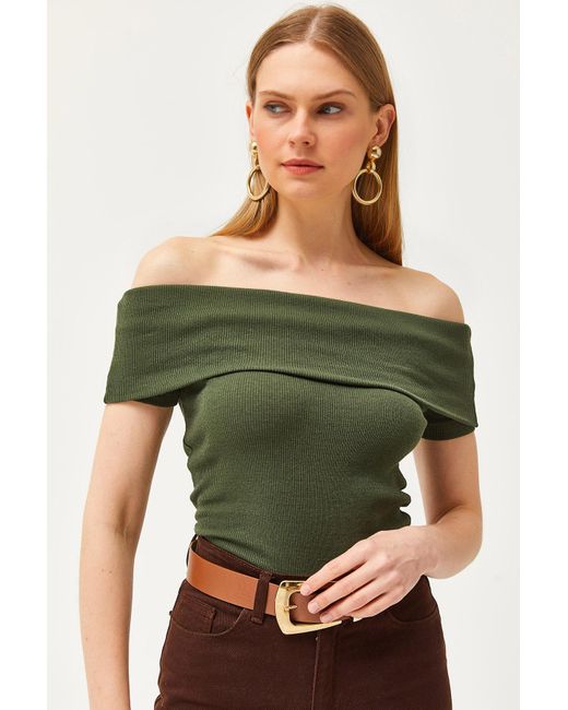 Olalook Green Bluse regular fit