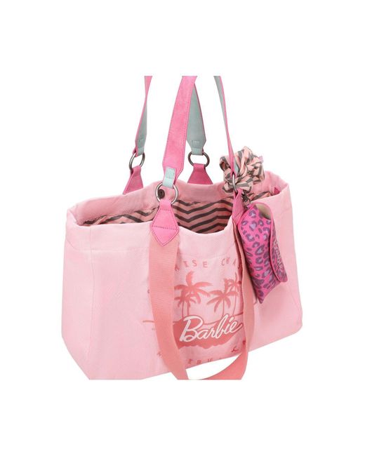 Fritzi aus Preußen Pink Izzy Limited Barbie Malibu Denim Shopper Tasche 42 Cm Für Damen