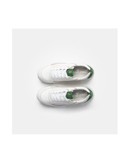 Paul Green White Sneaker flacher absatz