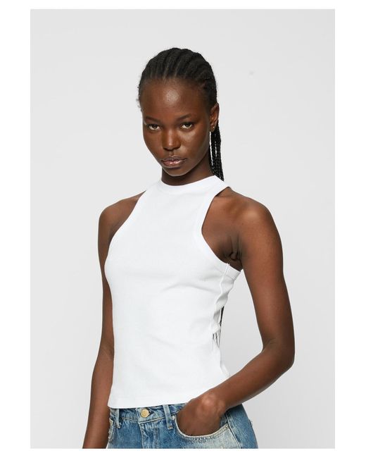 Urban Classics Black Racerback Rib Top 2Er-Pack Für Damen