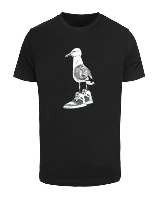 Mister Tee Seagull sneakers tee in Black für Herren
