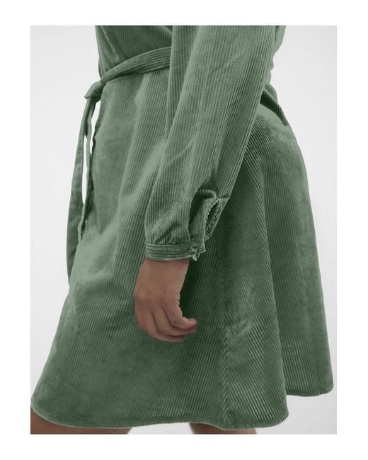 Vero Moda Green Hemdblusenkleid vmnina l/s corduroy short dress exc cur
