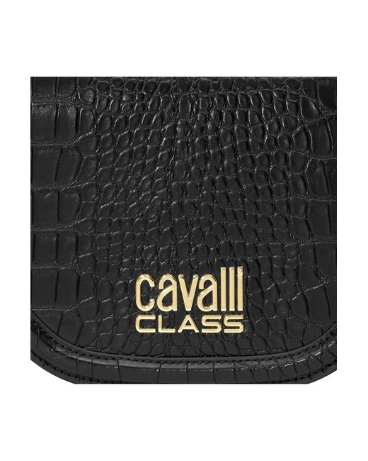 Class Roberto Cavalli Black Livenza umhängetasche 22 cm