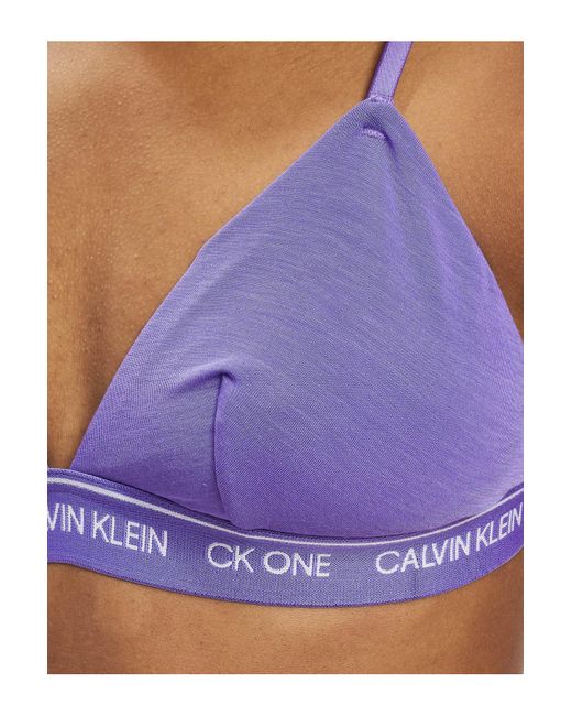 Calvin Klein Blue Unterwäsche ungefütterter triangel-bralette - s