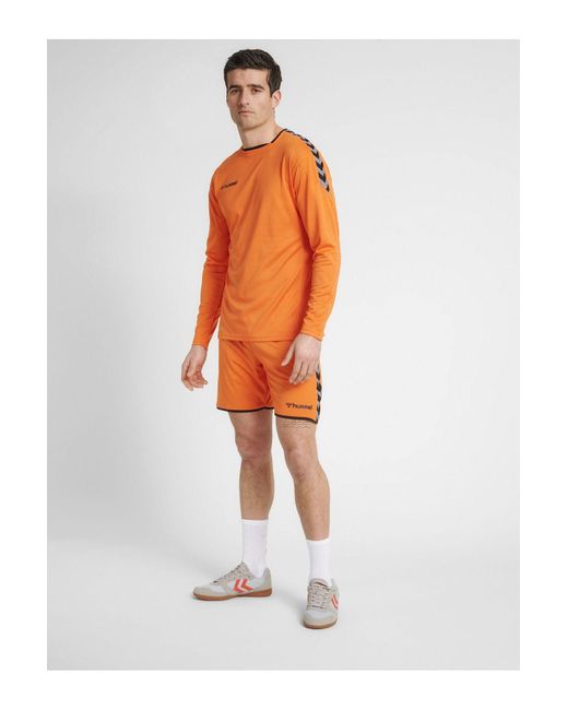 Hummel Hmlauthentisches poly-jersey l/a in Orange für Herren