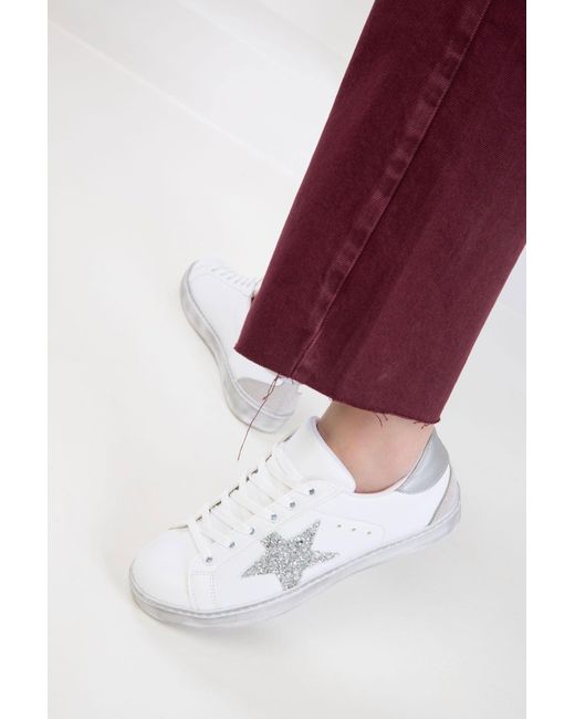 Soho White Weißer Sneaker Für Damen