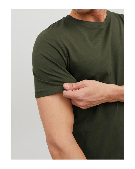 Jack & Jones Jjeorganic Basic Tee Ss O-Neck Noos T-Shirt Für Herren in Blue für Herren