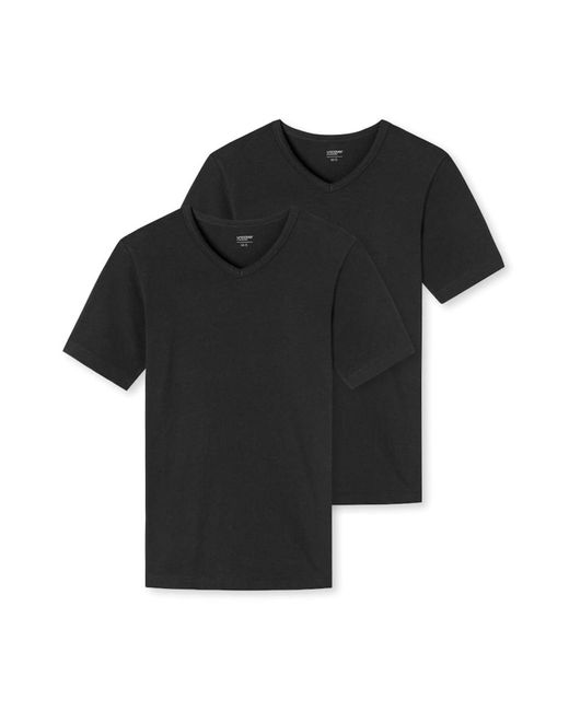 Uncover By Schiesser T-shirt 4er pack v-ausschnitt in Black für Herren