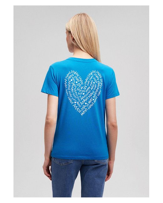 Mavi Blue Bedrucktes t-shirt im slim fit -1612244-70910