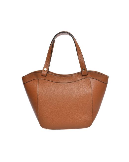 Carla Ferreri Brown Handtasche 100 Rindsleder Reißverschluss Oben Innentasche Mit Reißverschluss Abmessungen: 22X29X13 Cm Griff: 38 Cm Für Damen