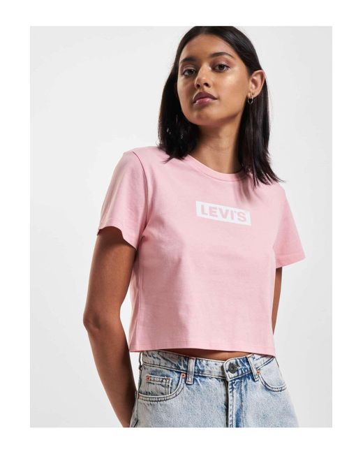 Levi's Pink Levi's grafik prisma crew t-shirt - xs