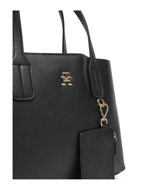 Tommy Hilfiger Black Th Distinct Mini Tote – Stilvolle Und Praktische Mini-Tasche