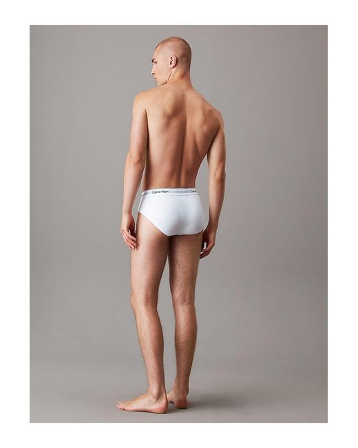 Calvin Klein Slip Mit Elastischem Bund Und Schriftzug 100 Für Herren in White für Herren