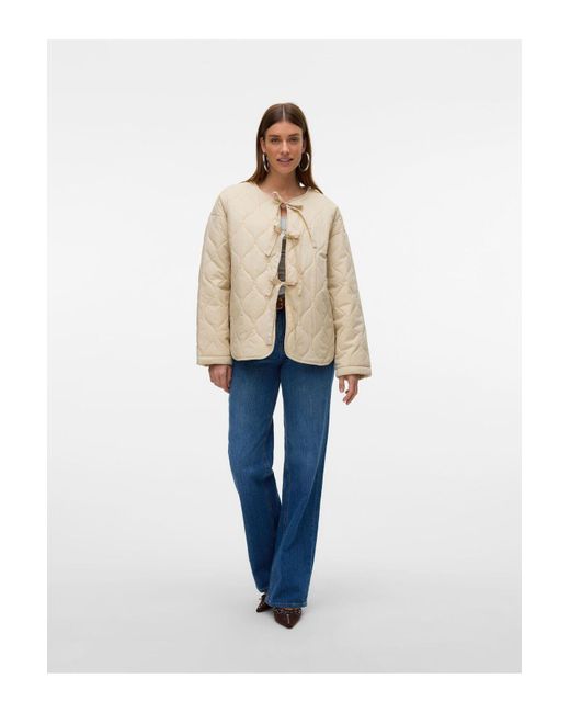 Vero Moda Natural Steppweste Vmsabine Steppjacke Für Damen