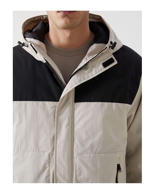 LC Waikiki Xside Bequemer, Mitteldicker Mantel Mit Kapuze Für Herren in White für Herren