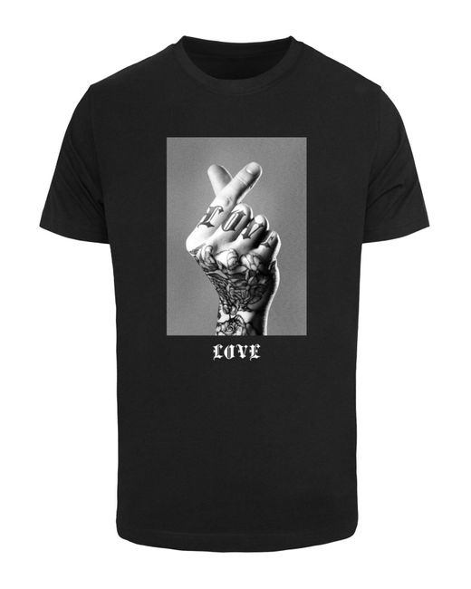 Mister Tee Tattoed Love Sign Tee Für Herren in Black für Herren