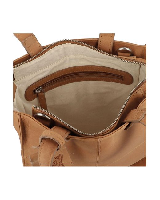 Burkely Brown Rogue Robyn Schultertasche Leder 26 Cm Für Damen