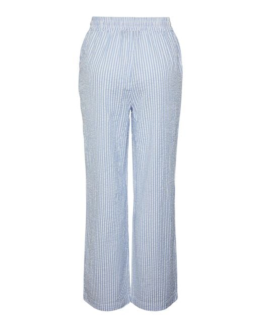 Pieces Blue Pcsally hw loose string pant noos