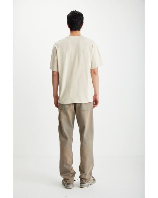 Grimelange T-shirt , 100 % baumwolle, rundhalsausschnitt, bedruckt, in Natural für Herren