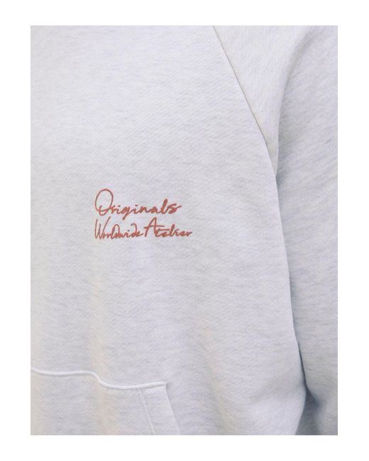 Jack & Jones Kapuzenpullover Rückenprint Kapuzenpullover Für Herren in White für Herren