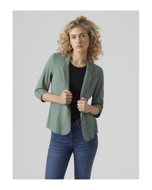 Vero Moda Blue Blazer Vmjesmilo 3/4 Bol Blazer Wvn Ga Noos Für Damen