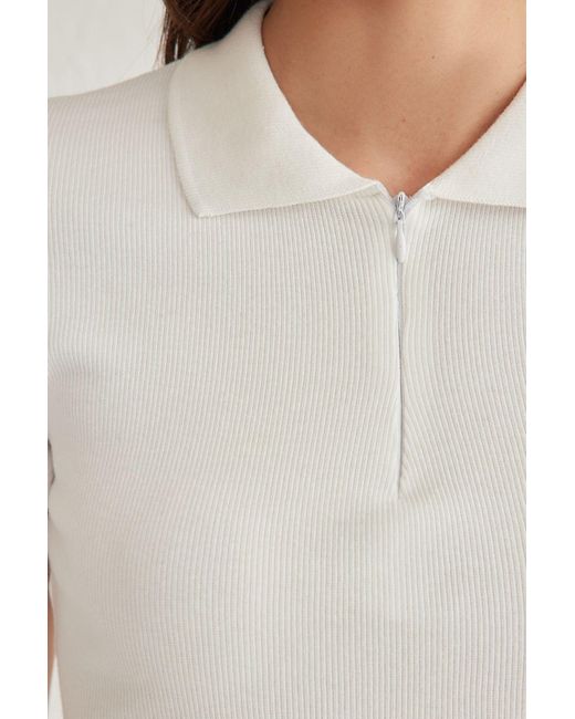 Trendyol Multicolor Taillierte/Figurbetonte, Dehnbare Strickbluse Mit Polokragen Für Damen